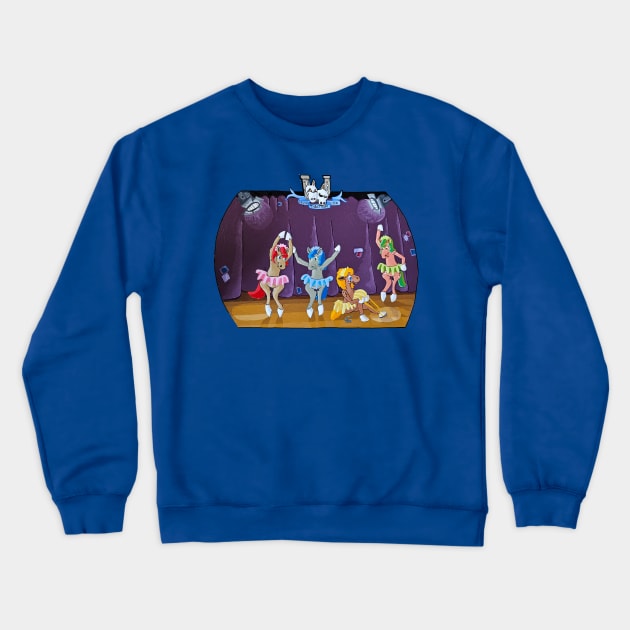 Dancing Horses Crewneck Sweatshirt by Tri-Y